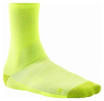 Chaussettes Mavic Essential High Jaune Fluo 1 Chaussettes Mavic Essential High Jaune Fluo